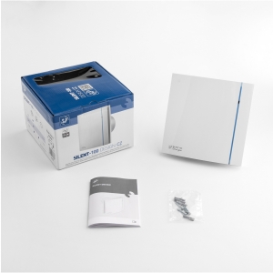 Вентилятор Soler & Palau Silent Design 100 CHZ Matt White (Таймер, Датчик влажности)